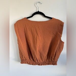 a new day Terracotta Sleeveless Blouse